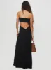 Yahir Strapless Maxi Dress Black sold by Princess Polly