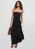 Yahir Strapless Maxi Dress Black sold by Princess Polly