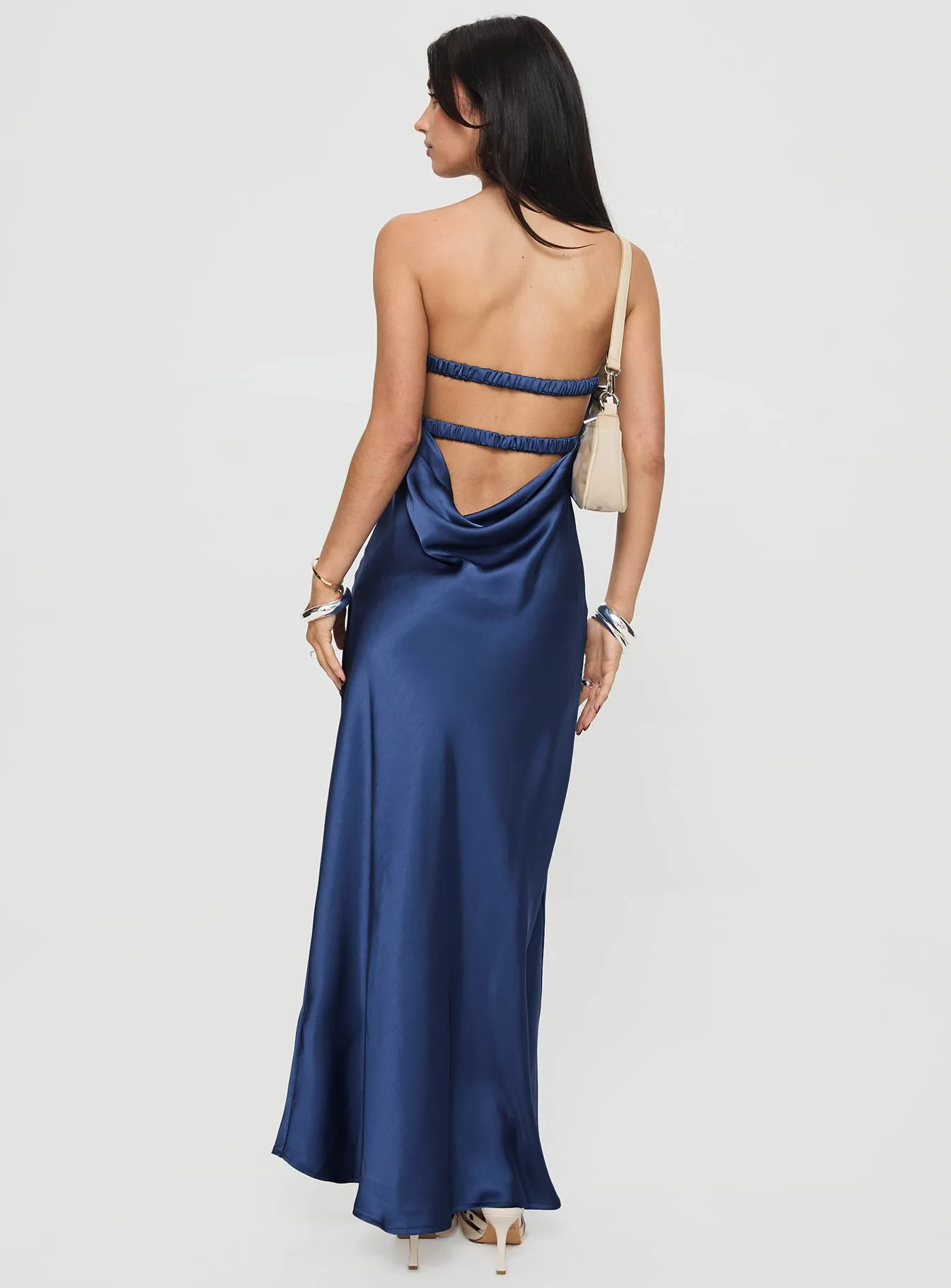 Faviola Strapless Maxi Dress Blue sold by Princess Polly product image thumbnail 4
