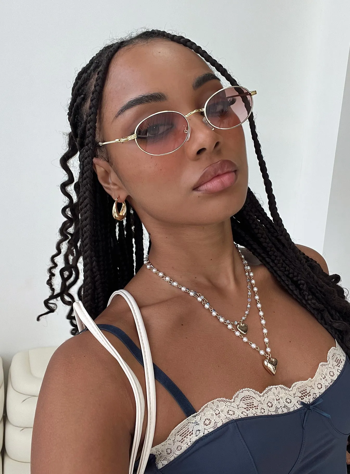 Riggs Sunglasses Pink sold by Princess Polly