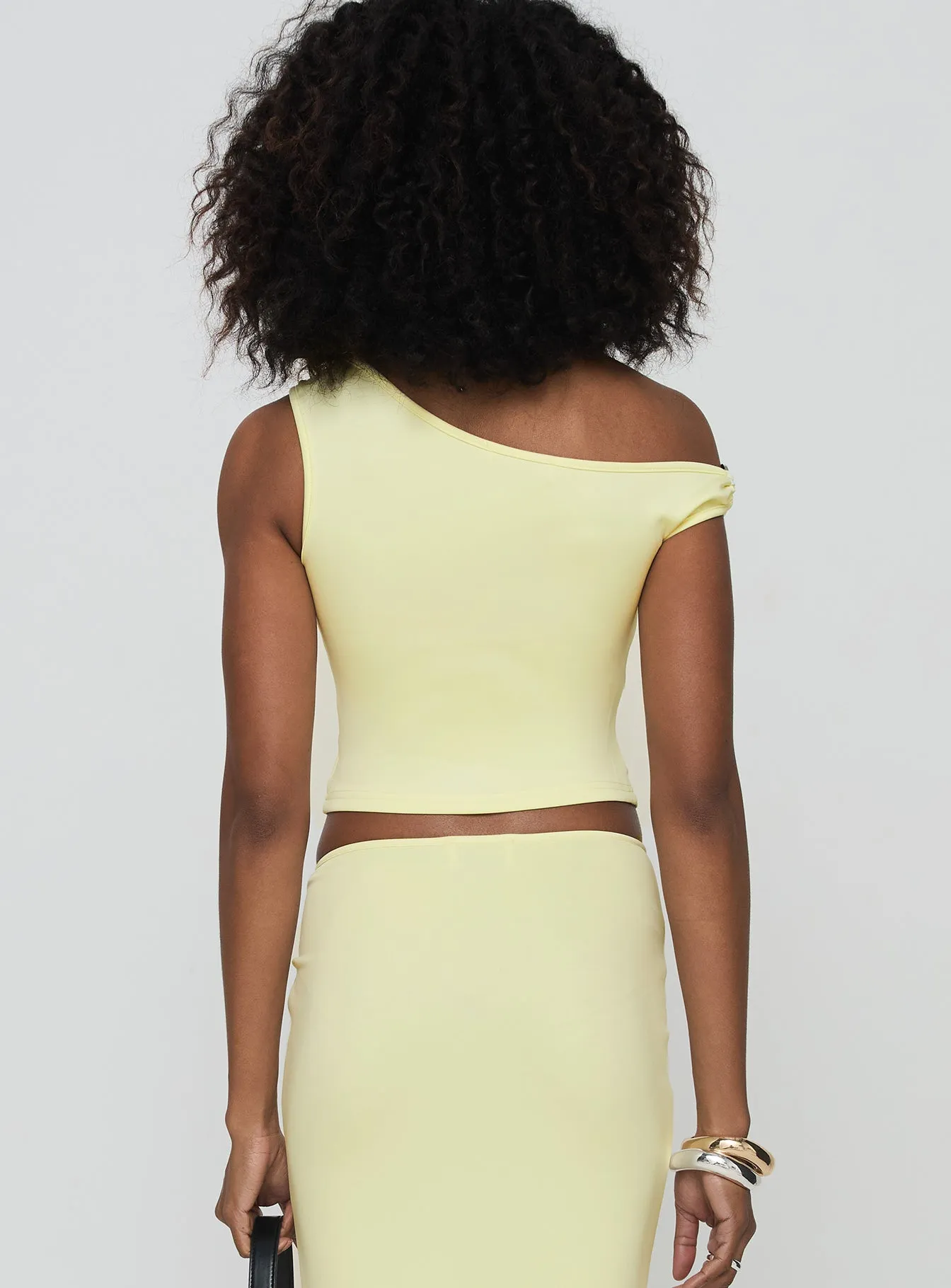 Rios One Shoulder Top Cream sold by Princess Polly product image thumbnail 5