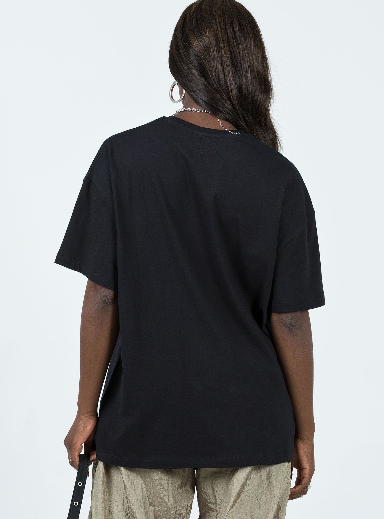 House Of Mystery Oversized Tee Black sold by Princess Polly product image thumbnail 5