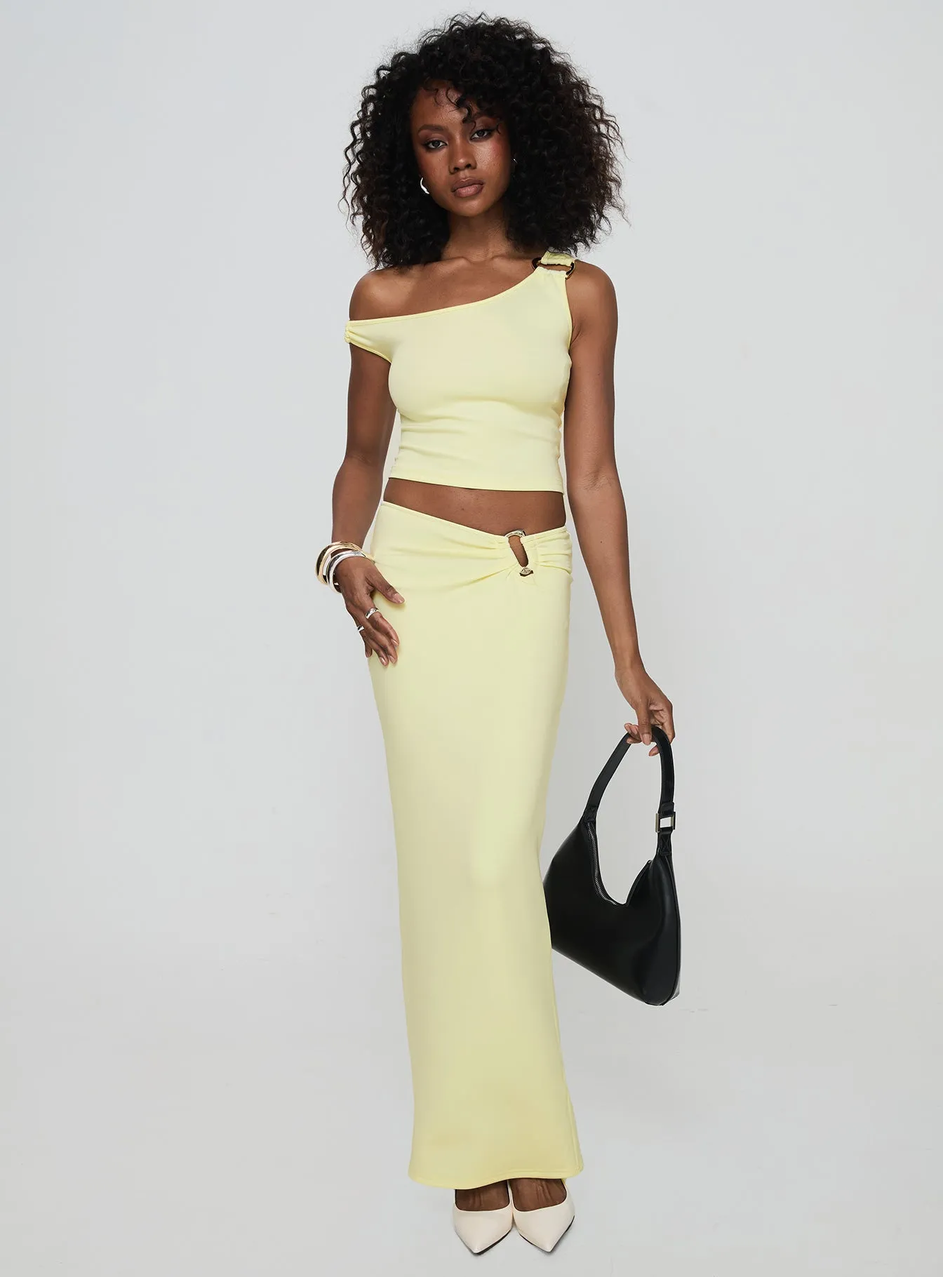 Rios One Shoulder Top Cream sold by Princess Polly product image thumbnail 3