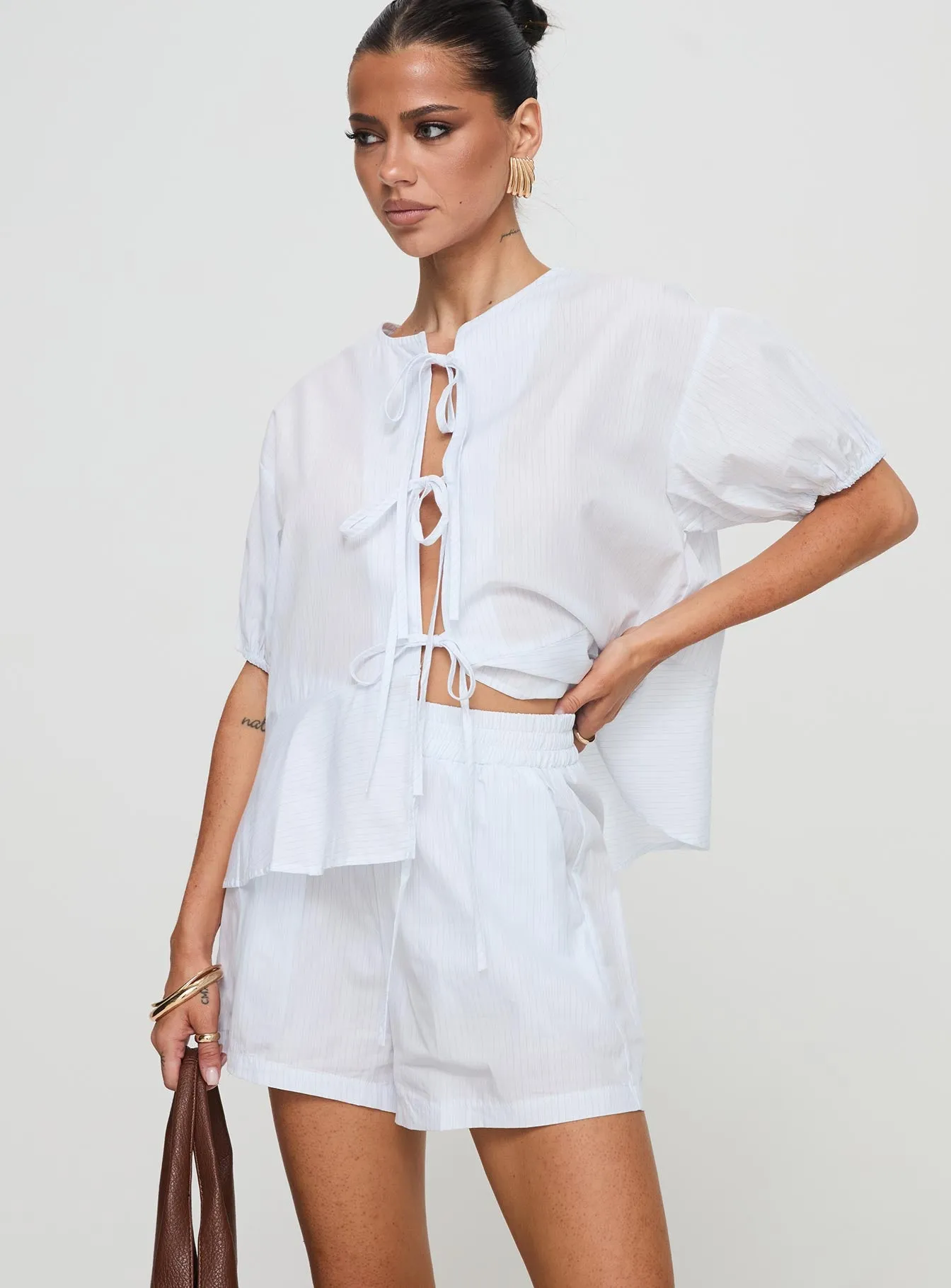 Sunblind Shorts White sold by Princess Polly product image thumbnail 2