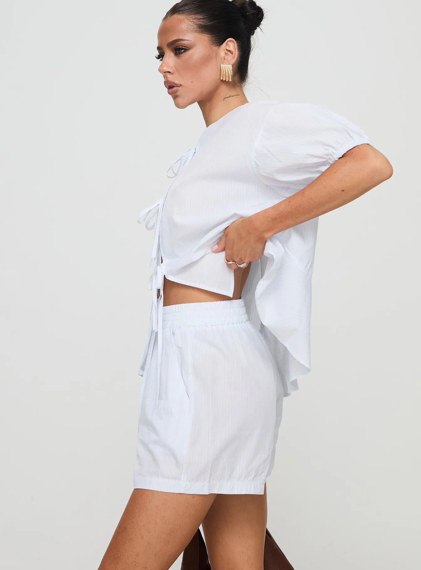 Sunblind Shorts White sold by Princess Polly product image thumbnail 4
