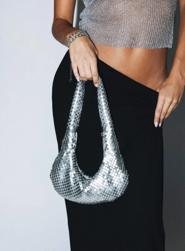 Alexanderson Shoulder Bag Silver sold by Princess Polly