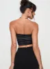 Lincoln Strapless Top Black sold by Princess Polly