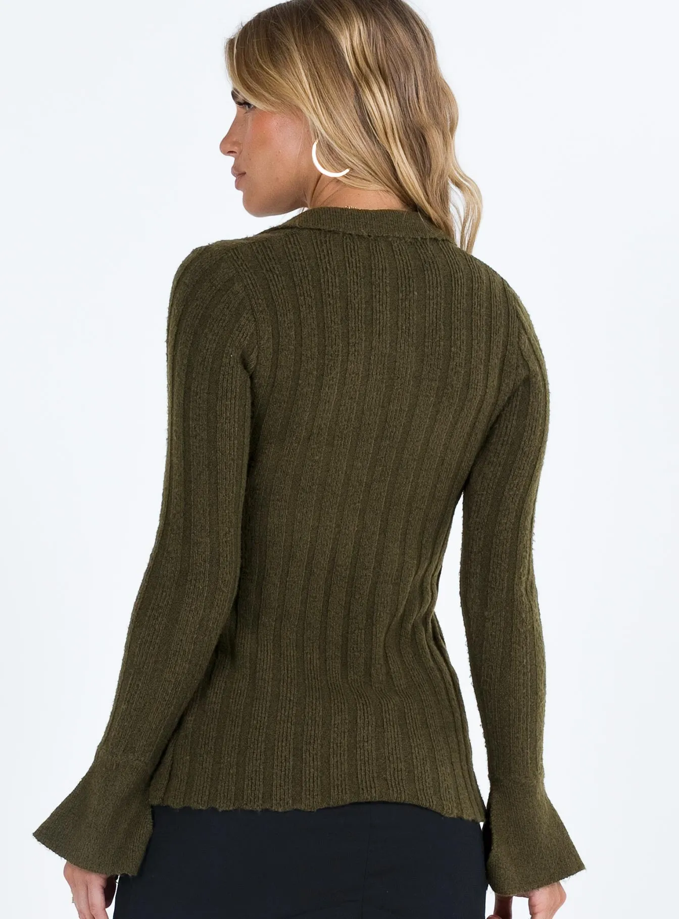 Beryl Long Sleeve Top Green sold by Princess Polly product image thumbnail 5