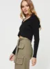 Cher Zip Up Knit Sweater Black sold by Princess Polly