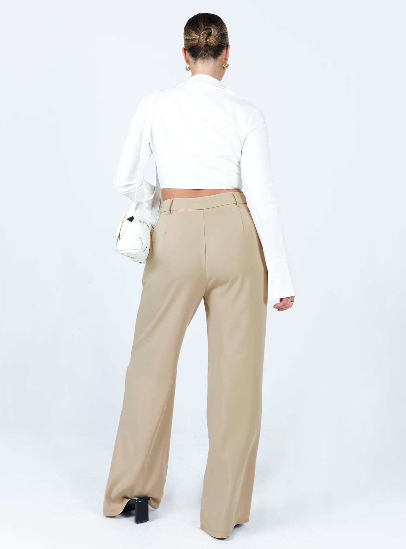 Archer Pants Taupe Eco Tall sold by Princess Polly product image thumbnail 5
