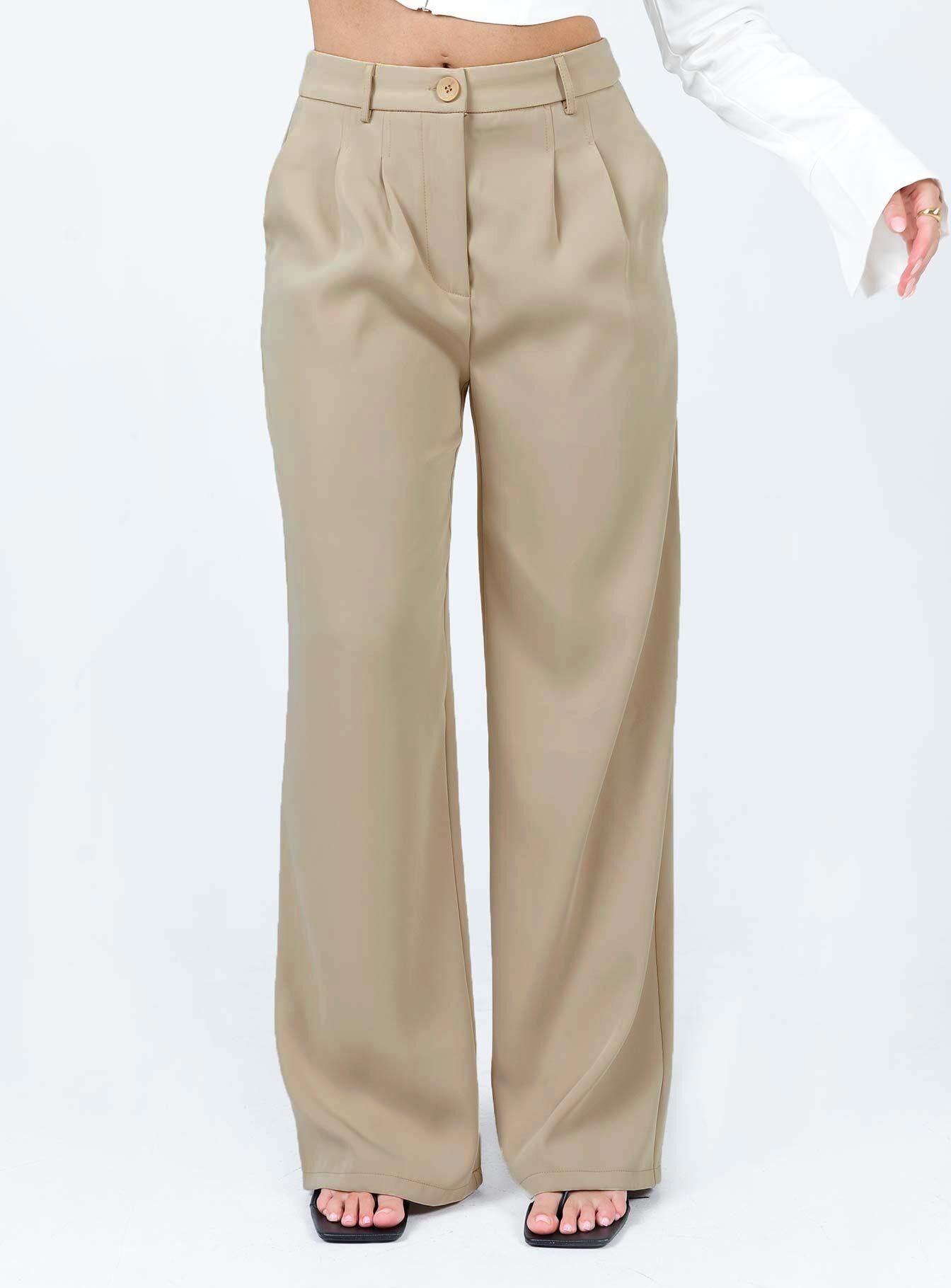 Archer Pants Taupe Eco Tall sold by Princess Polly product image thumbnail 2