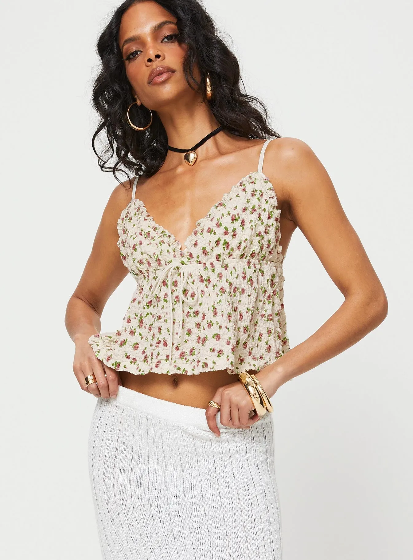 Kellan Top Cream Floral sold by Princess Polly product image thumbnail 2