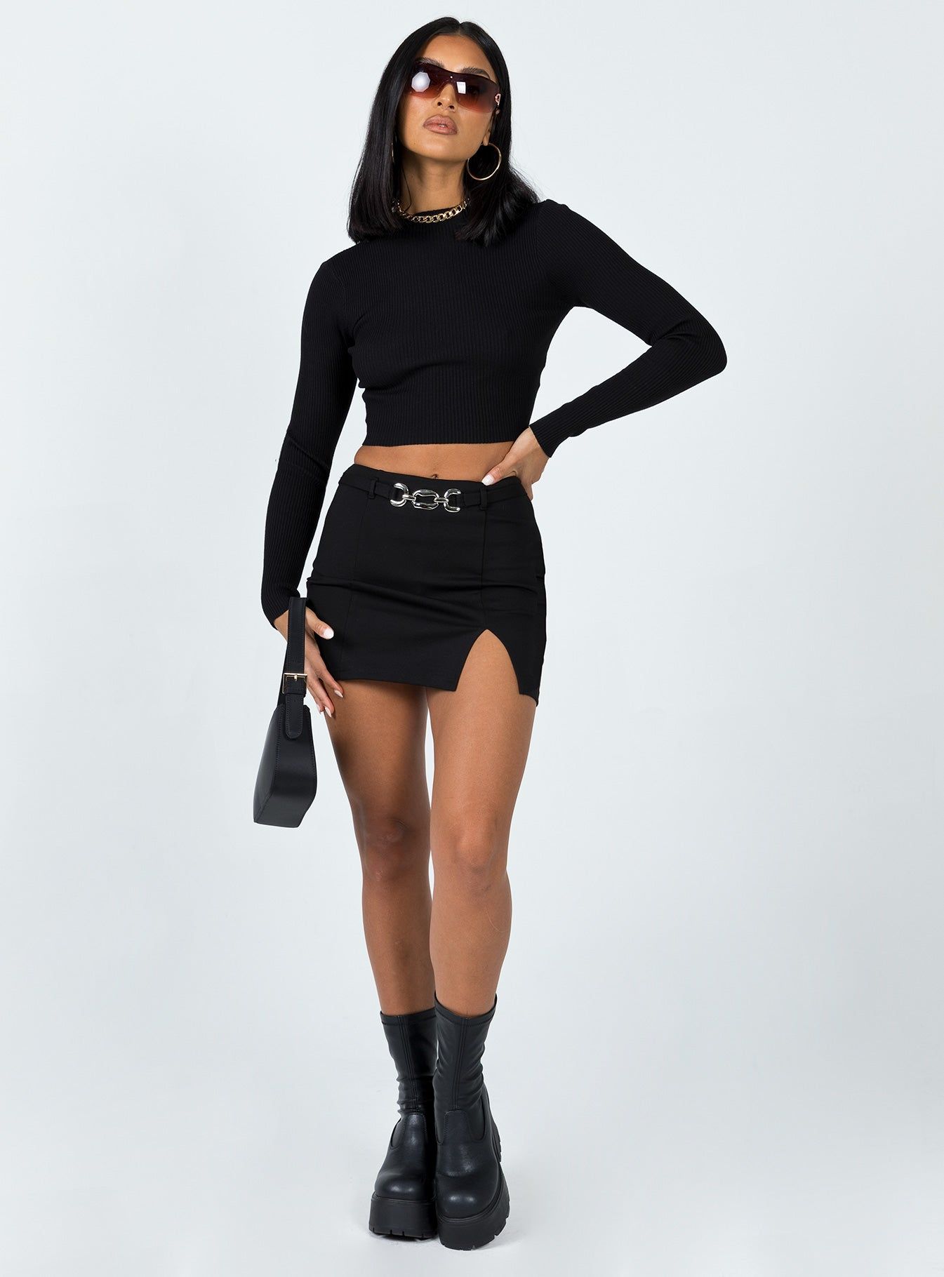 Arthur Long Sleeve Top Black sold by Princess Polly product image thumbnail 4