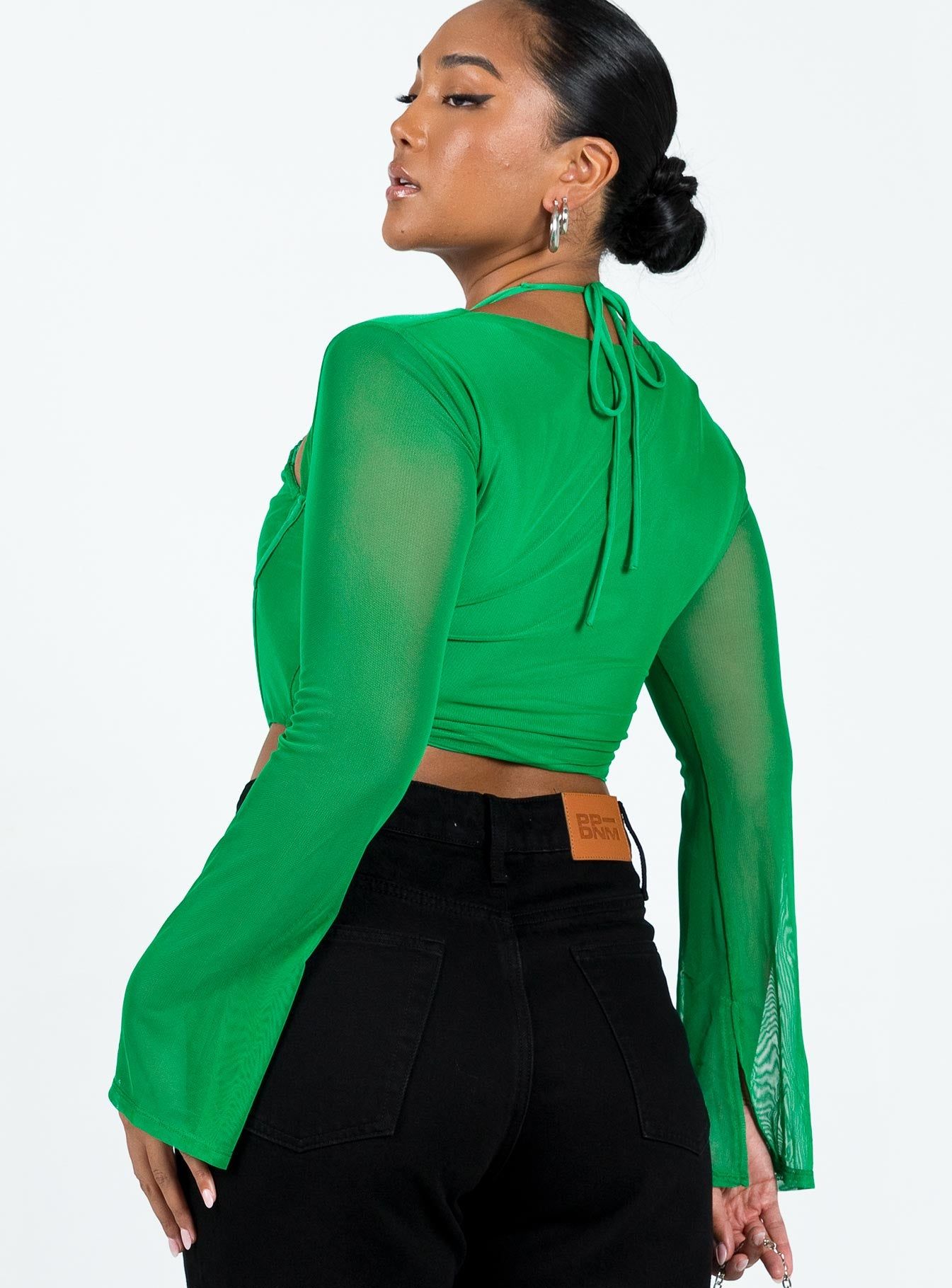 Stimpson Long Sleeve Top Green sold by Princess Polly product image thumbnail 5
