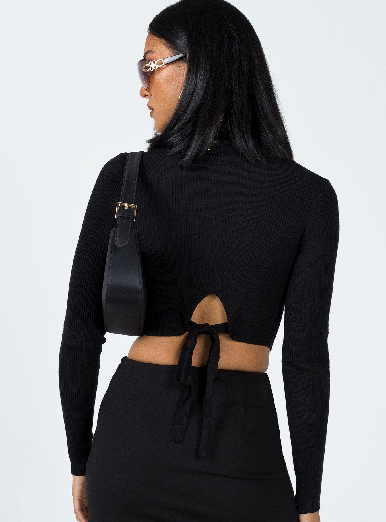 Arthur Long Sleeve Top Black sold by Princess Polly product image thumbnail 3