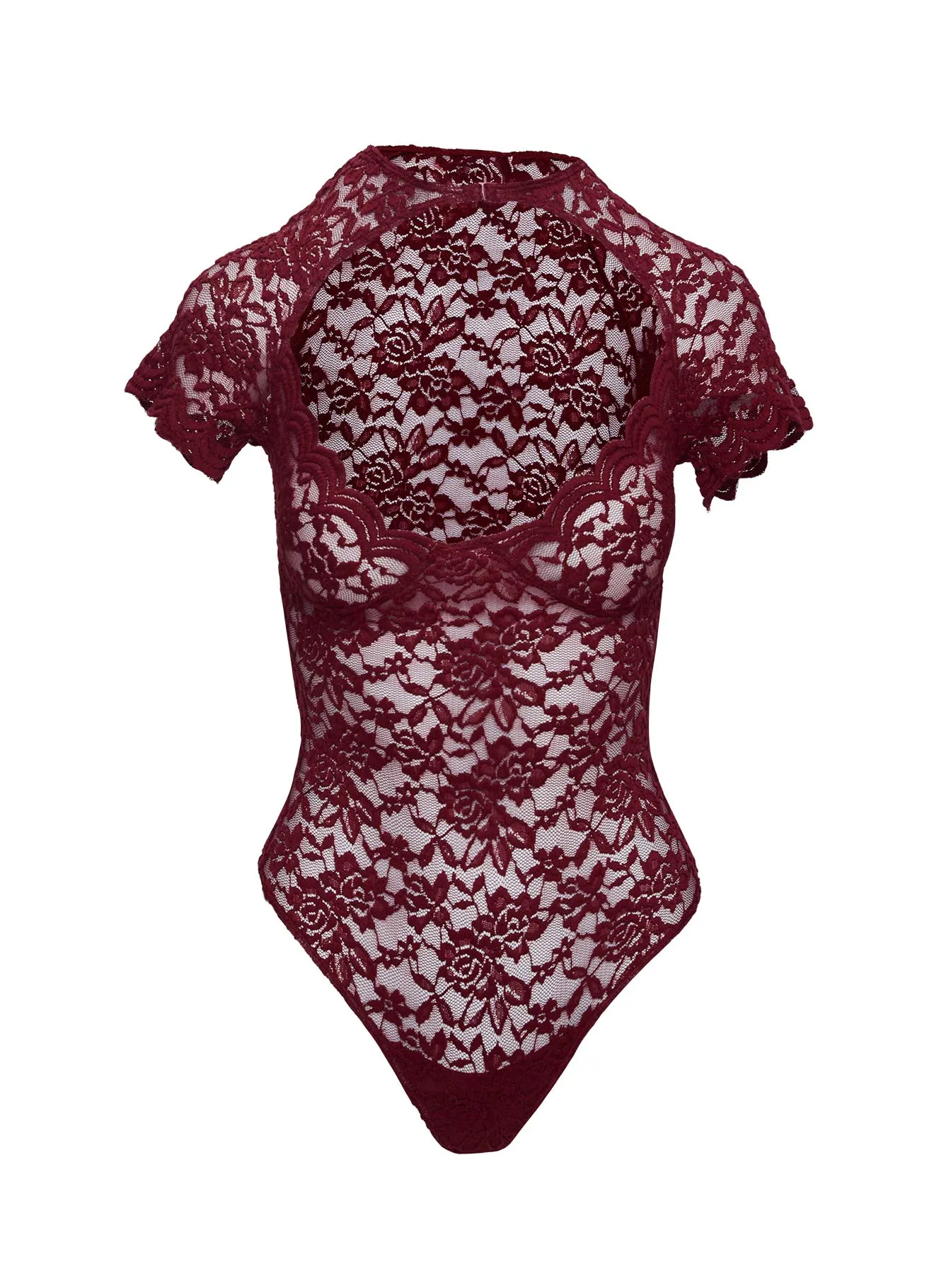 Giallo Bodysuit Burgundy sold by Princess Polly product image thumbnail 5