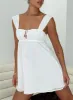 Mooney Mini Dress White sold by Princess Polly