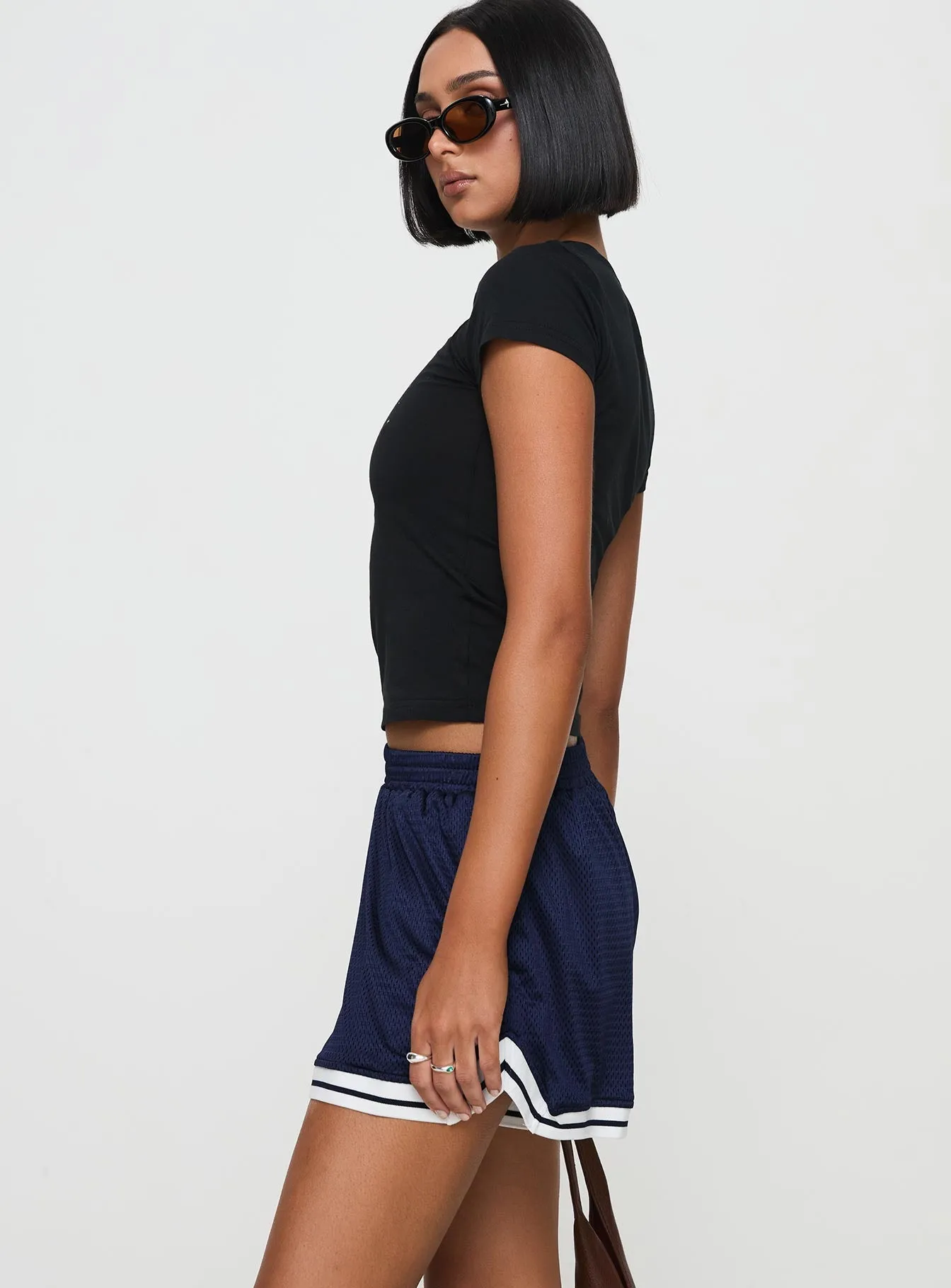 Longer Days Short Navy sold by Princess Polly product image thumbnail 4