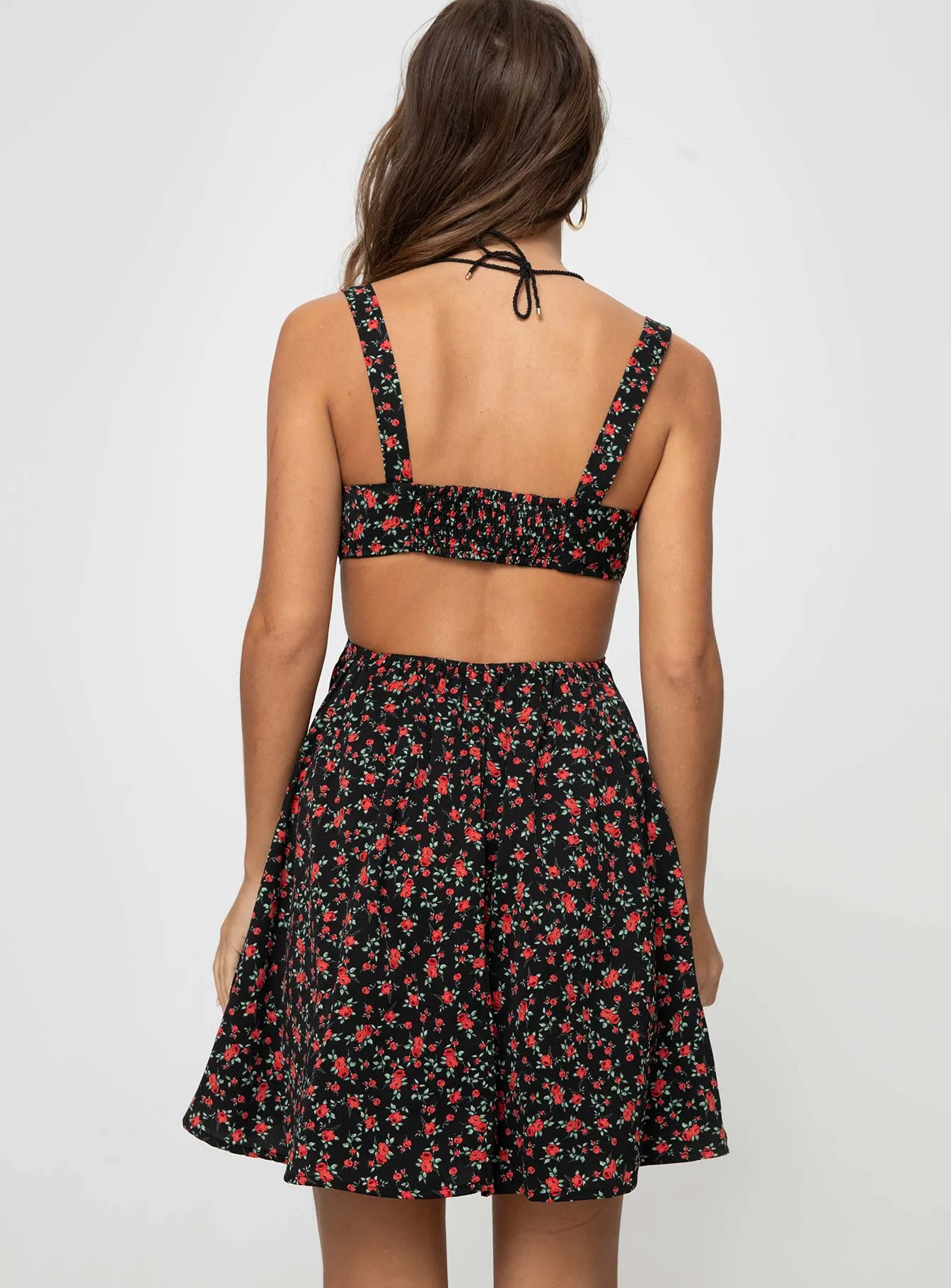 Khalia Mini Dress Black Floral sold by Princess Polly product image thumbnail 5