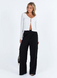 Carmaine Long Sleeve Top White sold by Princess Polly