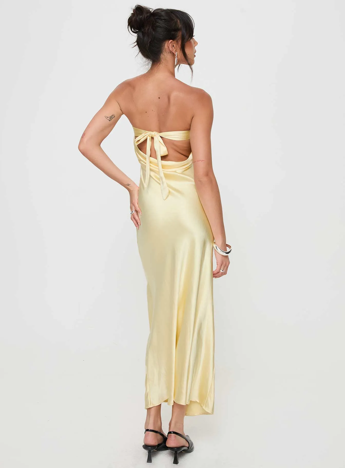 Haley Maxi Dress Yellow sold by Princess Polly product image thumbnail 5