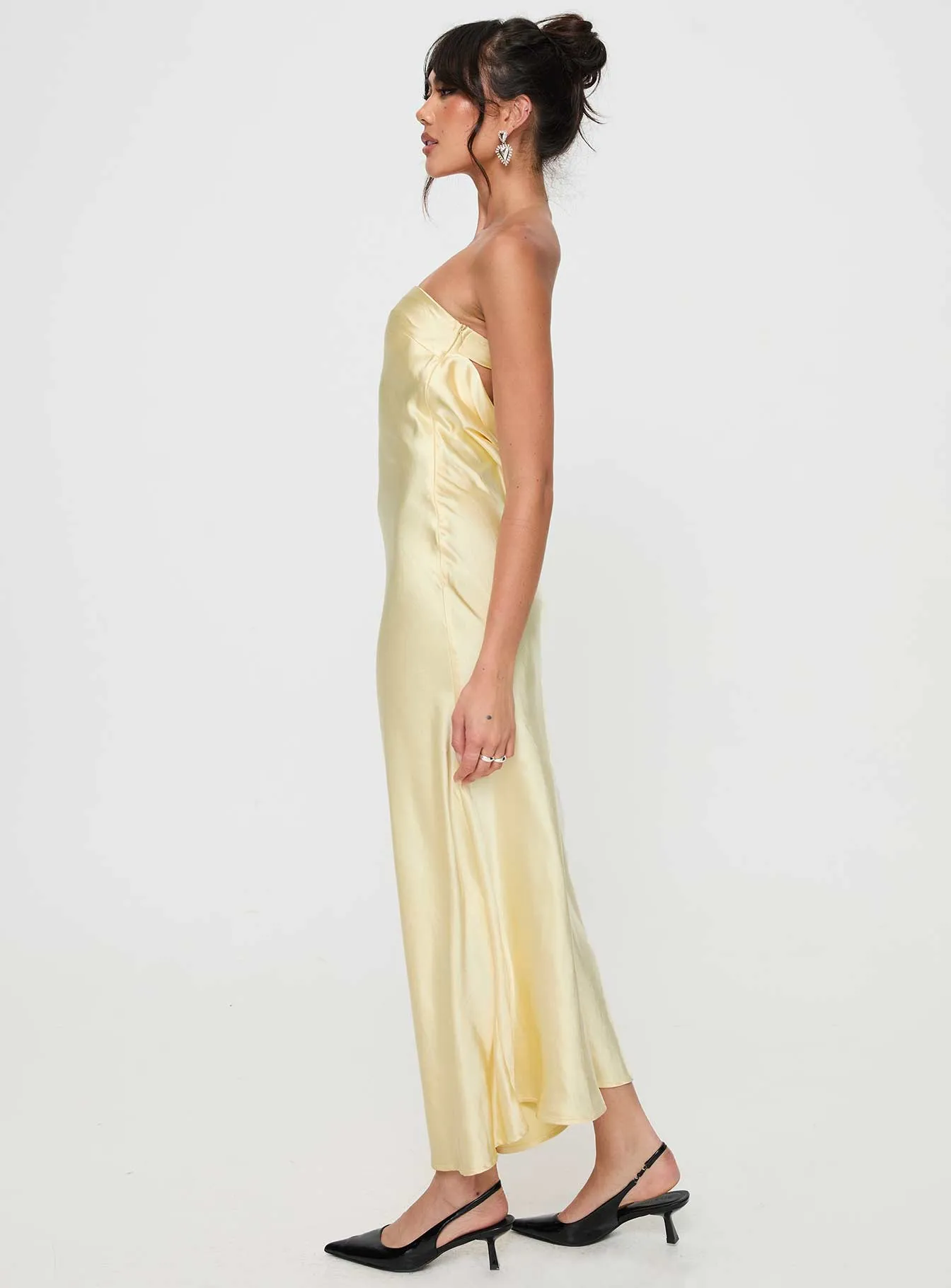 Haley Maxi Dress Yellow sold by Princess Polly product image thumbnail 4