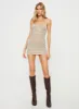 Rabara Mini Dress Champagne sold by Princess Polly