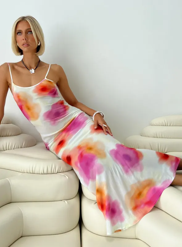 Luncheon Maxi Dress Pink Multi sold by Princess Polly
