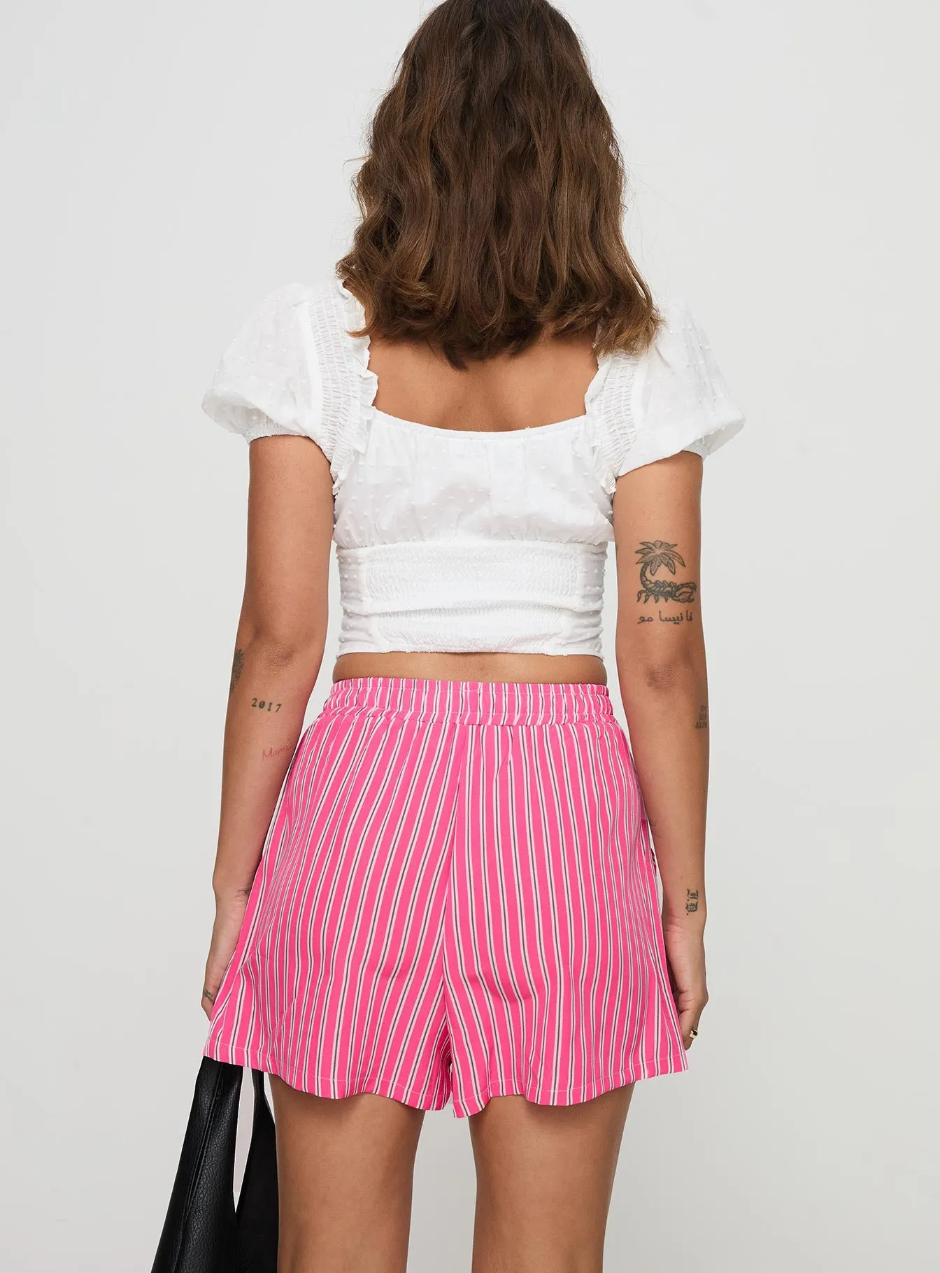 Miragea Shorts Hot Pink Stripe sold by Princess Polly product image thumbnail 4