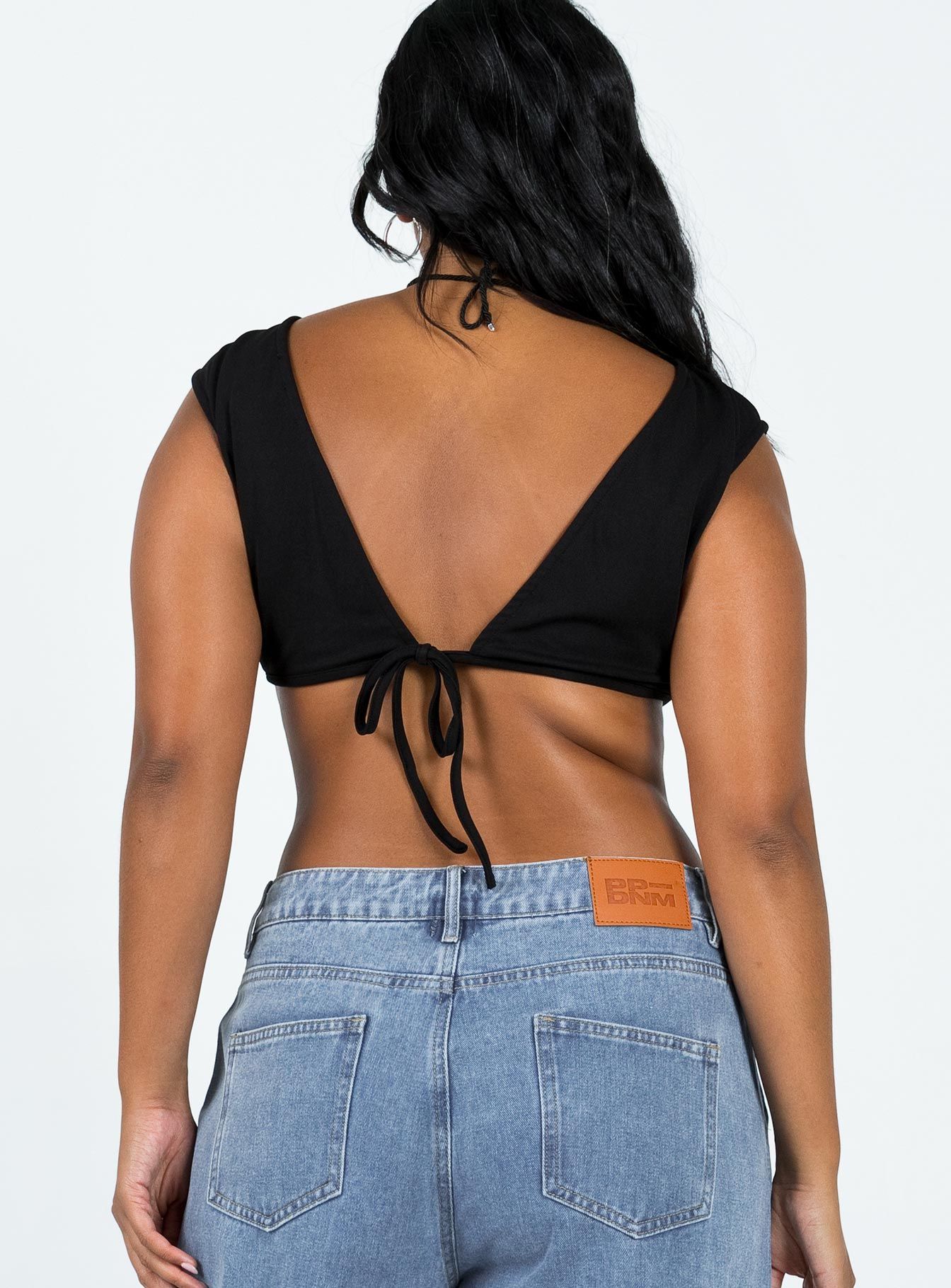 Pasadena Crop Top Black sold by Princess Polly product image thumbnail 5