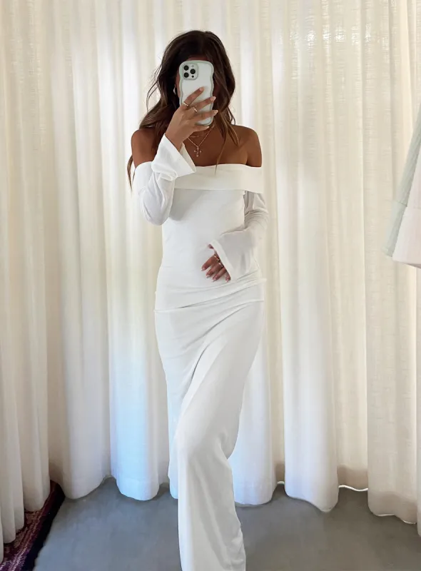 Maida Maxi Dress White sold by Princess Polly