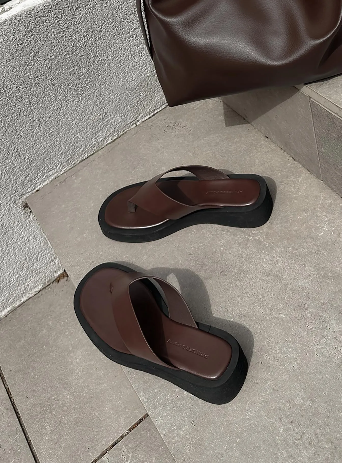 Remi Sandals Chocolate sold by Princess Polly