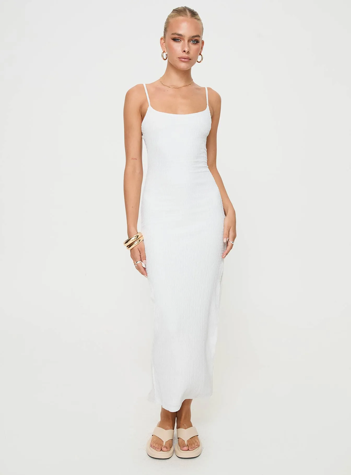 Elestria Maxi Dress White sold by Princess Polly product image thumbnail 2