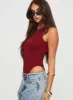 Beresford Bodysuit Wine Tall sold by Princess Polly