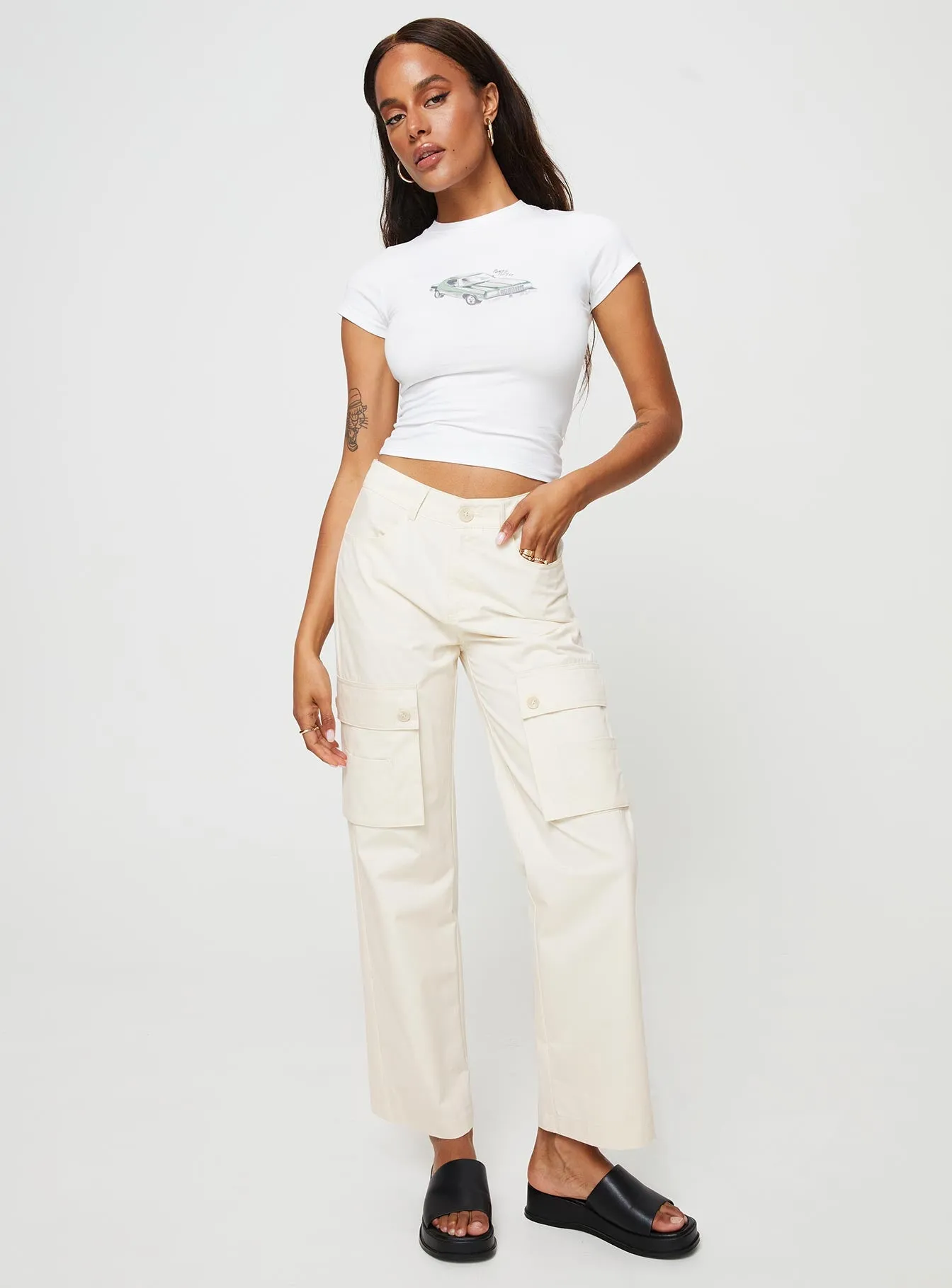 Befort Cargo Pants Beige sold by Princess Polly product image thumbnail 3