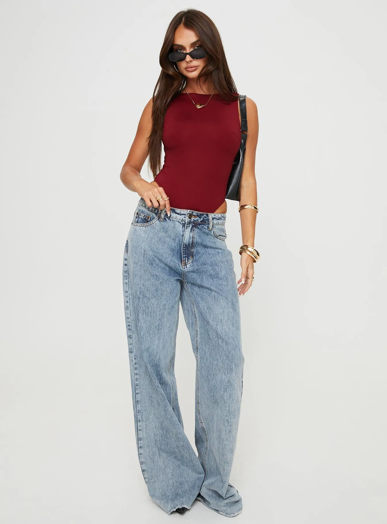 Beresford Bodysuit Wine Tall sold by Princess Polly product image thumbnail 3