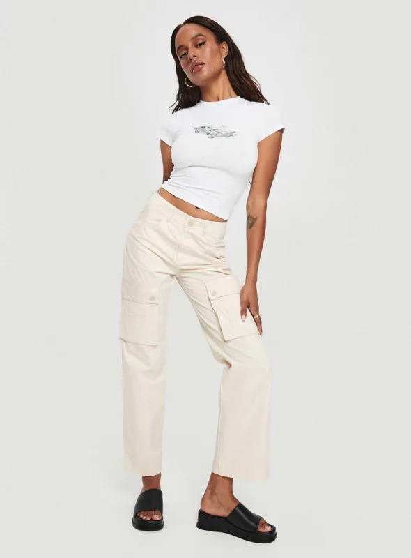 Befort Cargo Pants Beige sold by Princess Polly