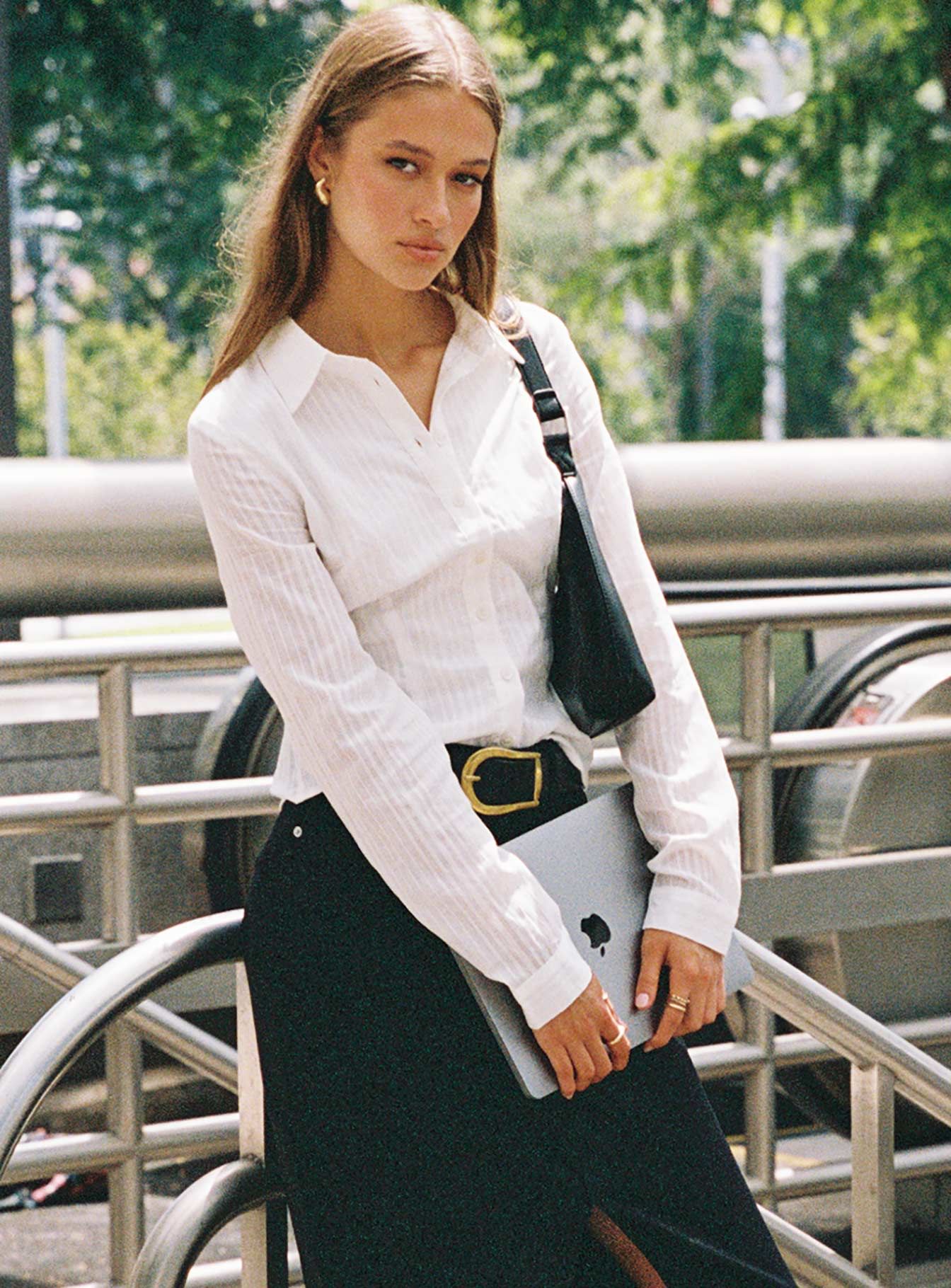 Fogler Shirt White sold by Princess Polly