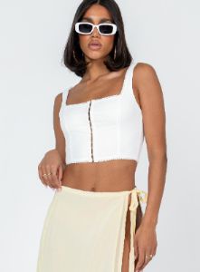 Bryleigh Top White sold by Princess Polly