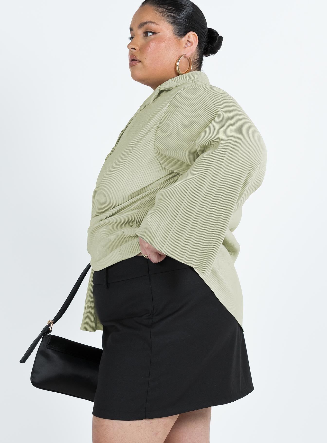 Adam Mini Skirt Black Curve sold by Princess Polly product image thumbnail 4