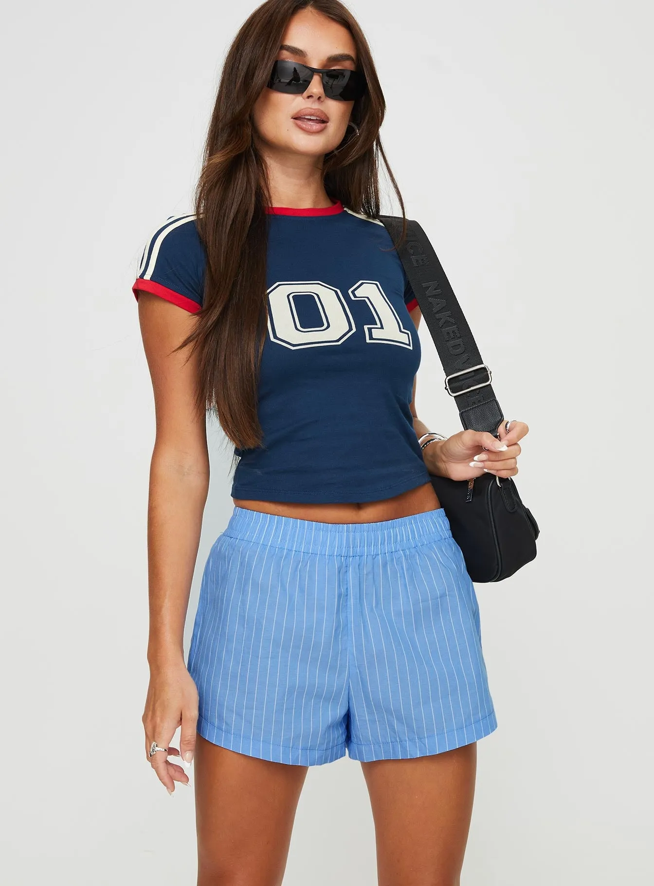 Maxxy Boxer Shorts Blue Stripe sold by Princess Polly product image thumbnail 4