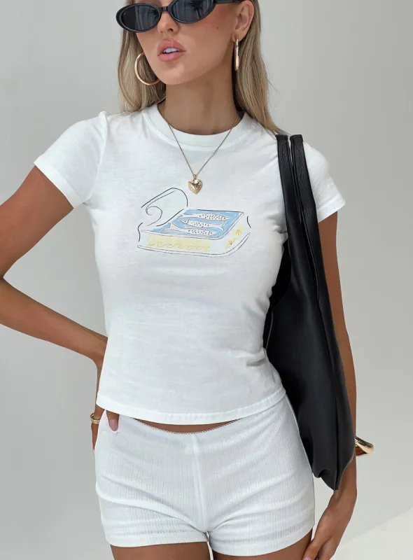 Sardine Tee White sold by Princess Polly