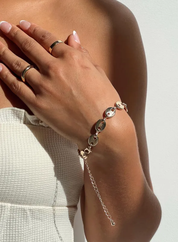 Whiston Bracelet Gold sold by Princess Polly