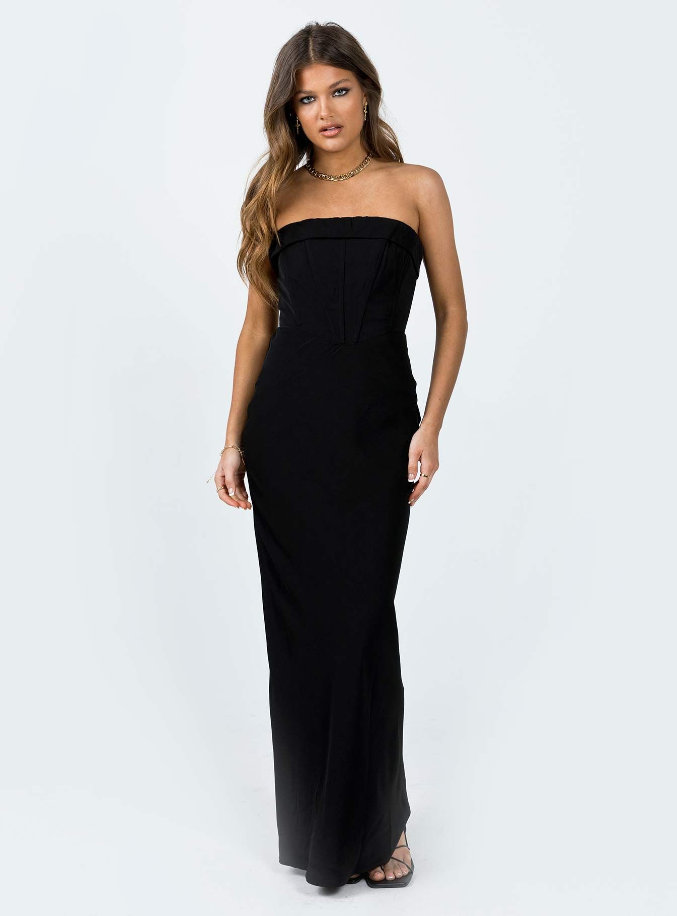 Lana Maxi Dress Black sold by Princess Polly