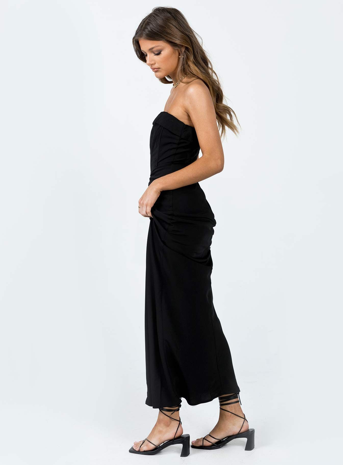 Lana Maxi Dress Black sold by Princess Polly product image thumbnail 3