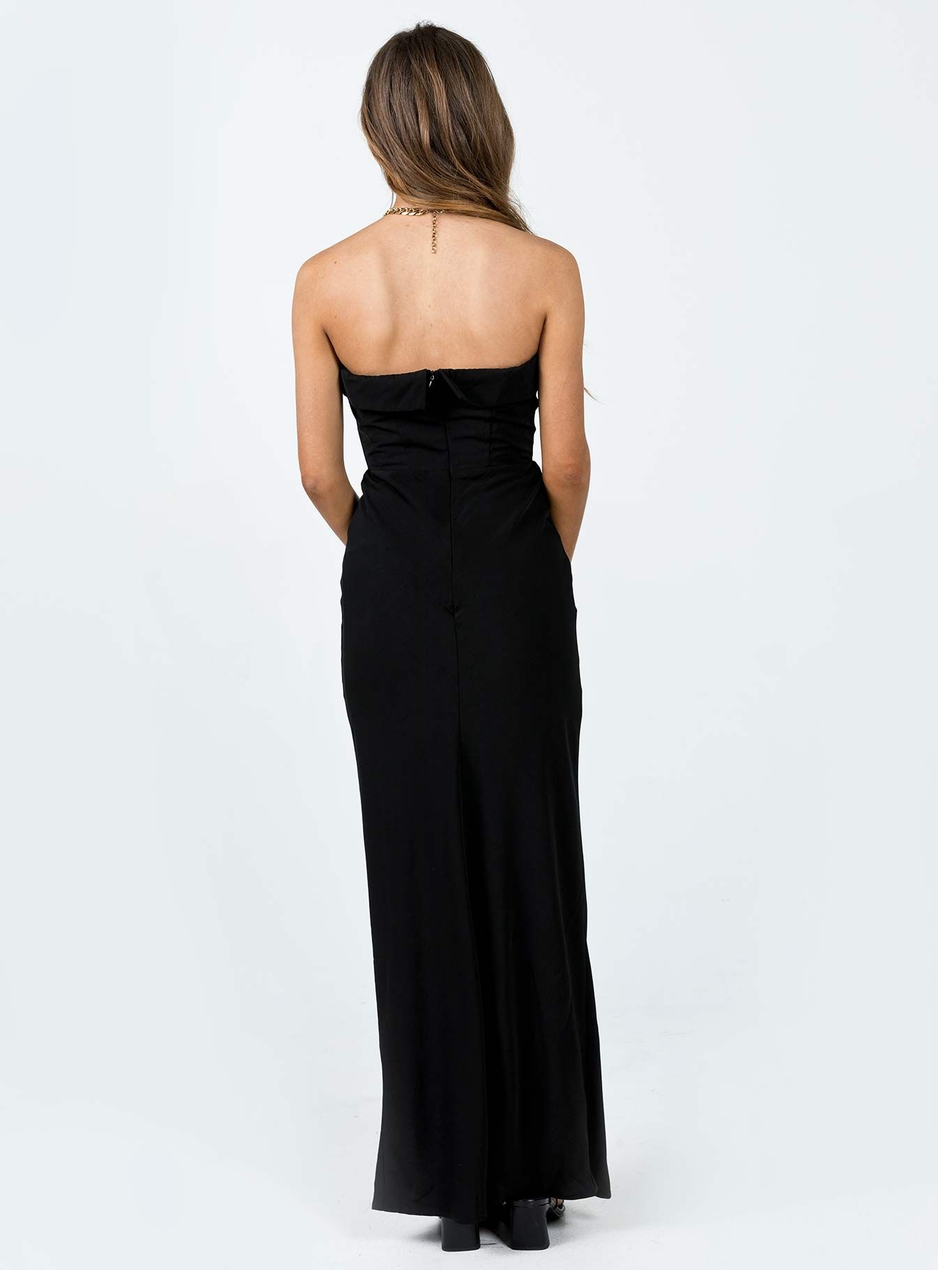 Lana Maxi Dress Black sold by Princess Polly product image thumbnail 4