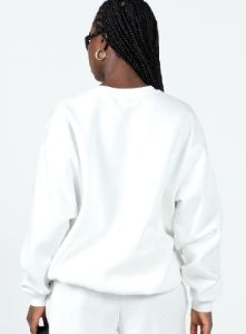 Vaycay Sweatshirt White sold by Princess Polly