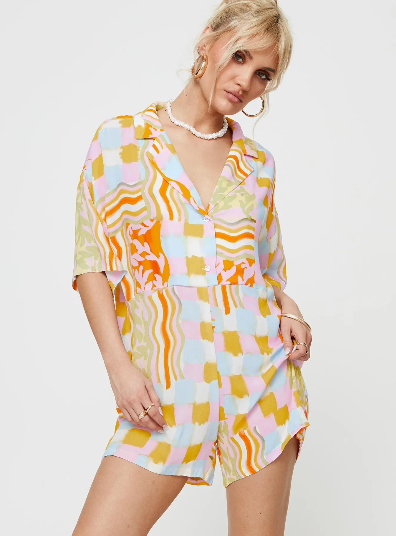 Caraliia Romper Multi sold by Princess Polly product image thumbnail 2