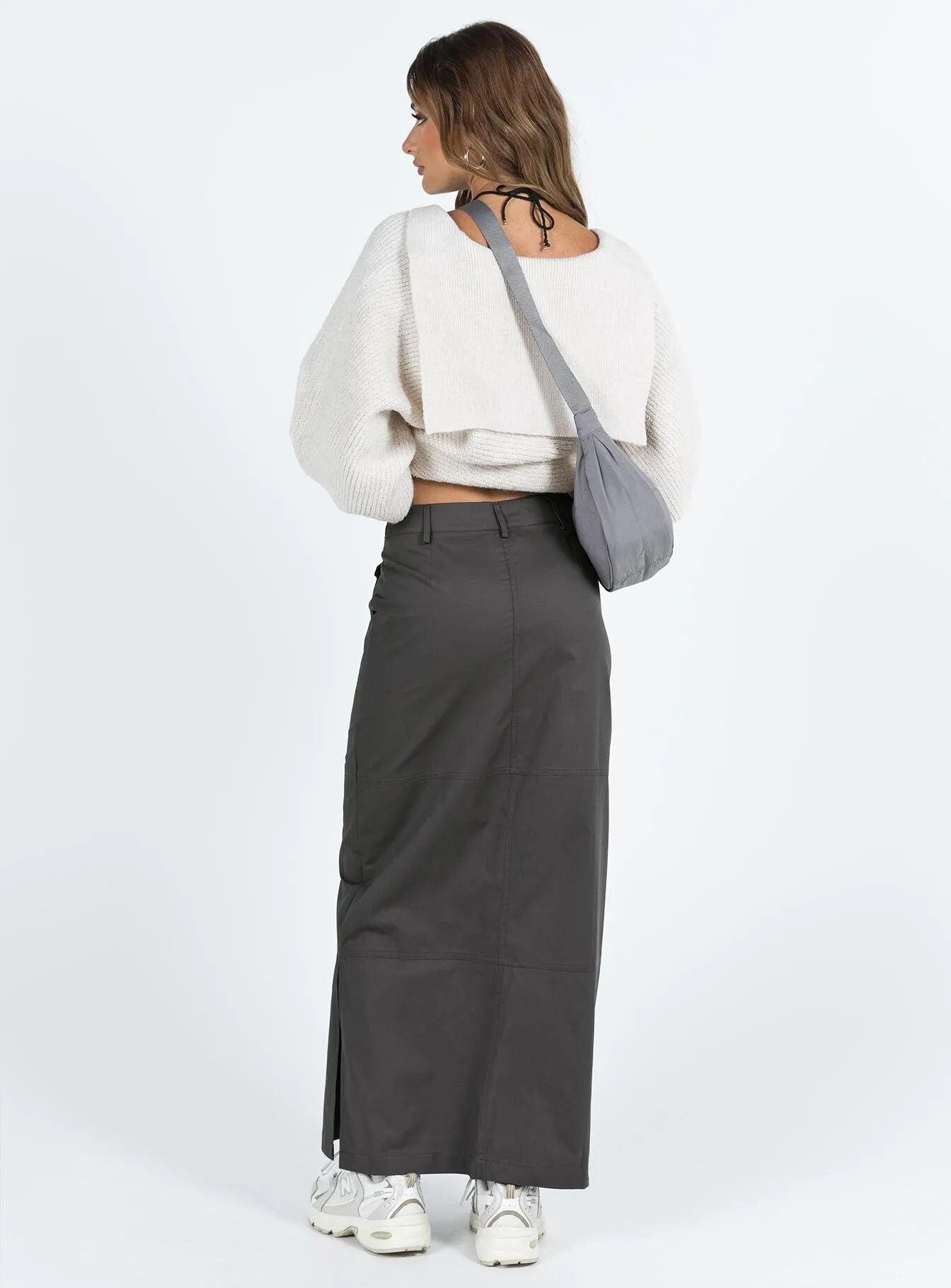 Devine Cargo Maxi Skirt Slate sold by Princess Polly product image thumbnail 5