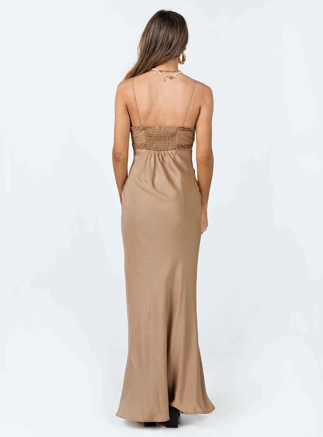 Emily Maxi Dress Brown sold by Princess Polly product image thumbnail 5